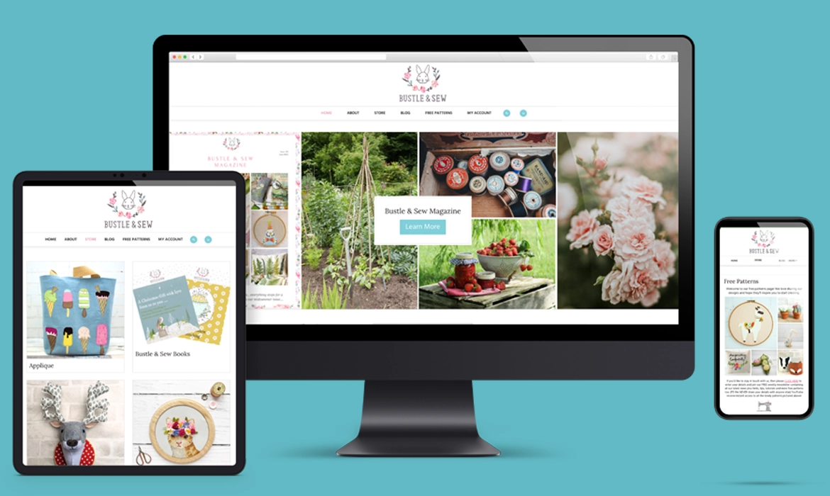Bustle & Sew responsive spreads