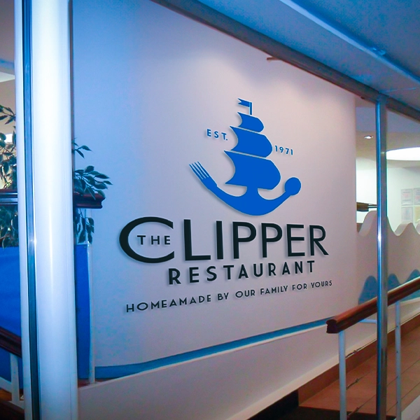 Branding for the Clipper Restaurant, Pool, Dorsett