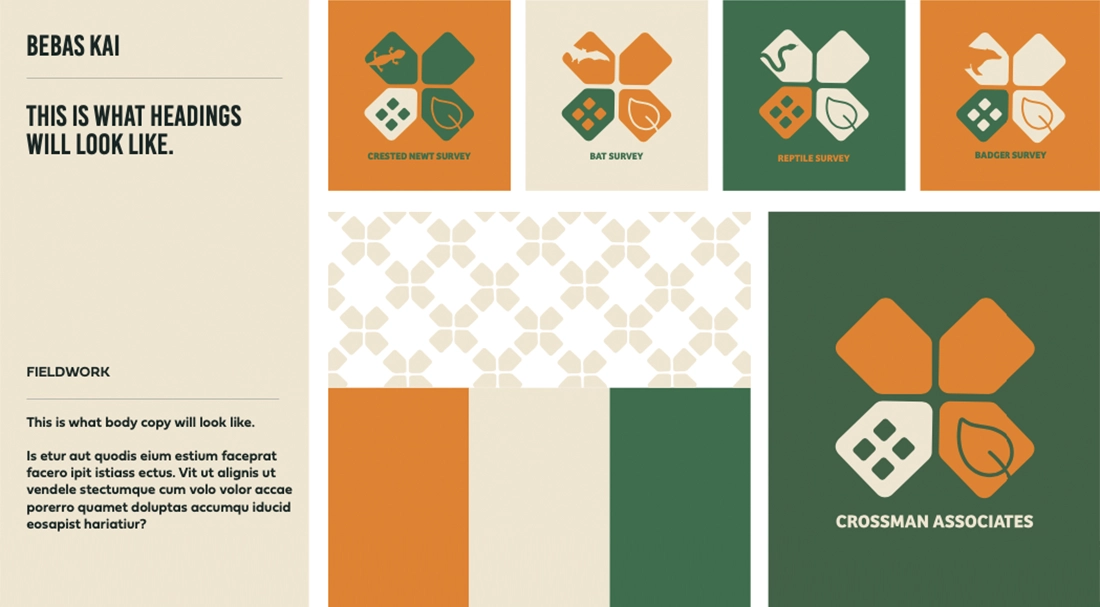 Crossman brand assets - design guideline document